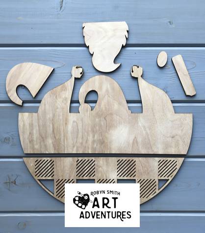 Wood Blanks Only - Gnome for the Holidays - 3D Door Hanger, 16"