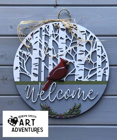 Adult DIY Art Kit - You Are my Sunshine - 3D Round Door Hanger, 16 – Robyn  Smith Art Adventures