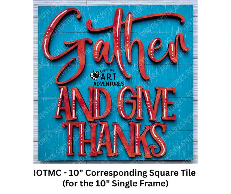 IOTMC - 10" Corresponding Interchangeable Square Tile (for the 10" Single Frame)