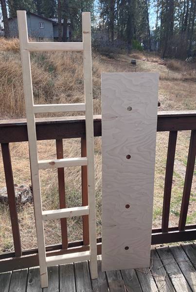 IOTMC - XL Ladder Porch Leaner - Base Ladder & H-M-E Tiles - Local Pickup Only - THIS IS A ONE-TIME PURCHASE