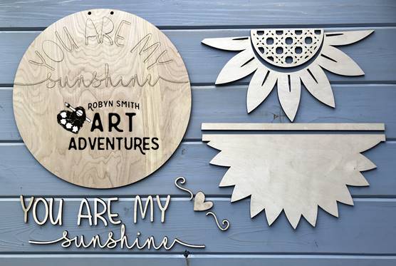 Wood Blanks Only - You Are my Sunshine - 3D Door Hanger, 16"