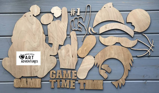 Wood Blanks Only - Gnome Basketball - 3D Door Hanger, 16"