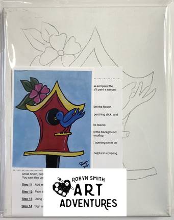 Kids Art Kit -Birdhouse