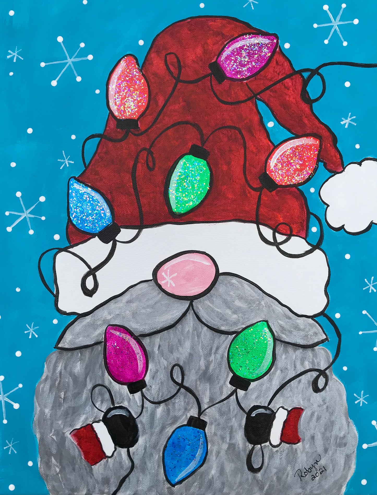 Adult DIY Art Kit - Tangled Gnome - Canvas