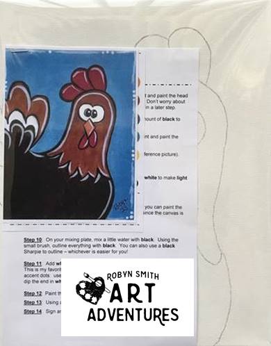 Kids Art Kit - Farm Chicken