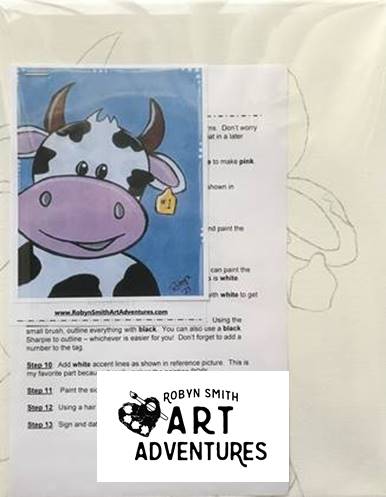 Kids Art Kit - Farm Cow