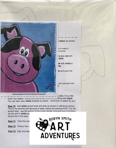 Kids Art Kit - Farm Pig