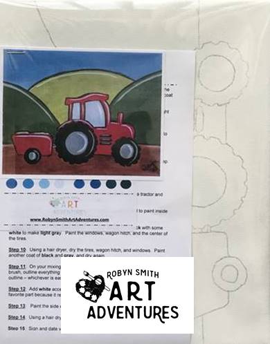 Kids Art Kit - Farm Tractor