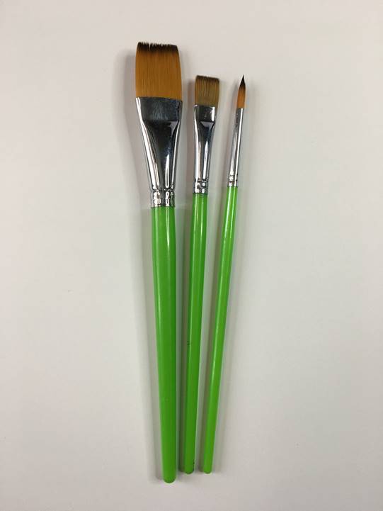 Studio Grade Quality Brush Set - 3pk