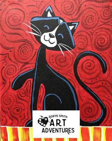 Kids Art Kit - Black Cat