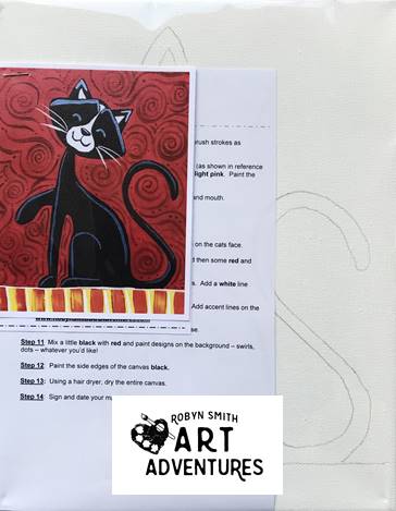 Kids Art Kit - Black Cat