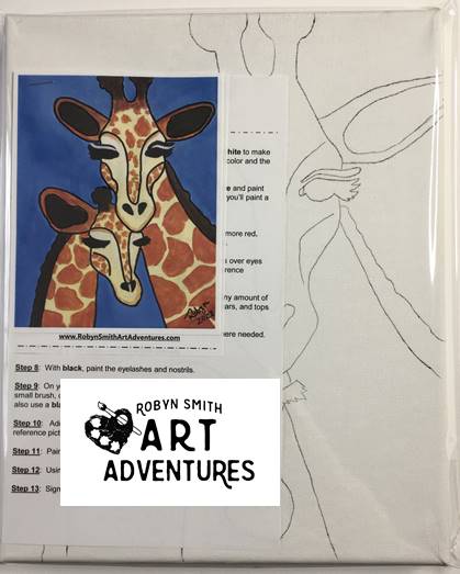 Kids Art Kit - Giraffe Love – Robyn Smith Art Adventures