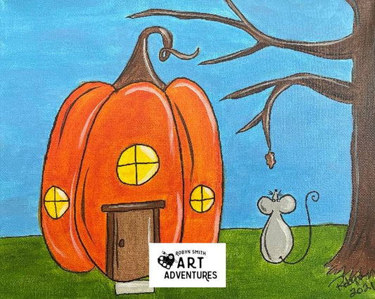 Kids Art Kit - Pumpkin Mouse