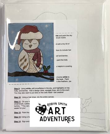 Kids Art Kit - Santa Owl
