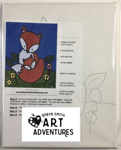 Kids Art Kit - Spring Fox