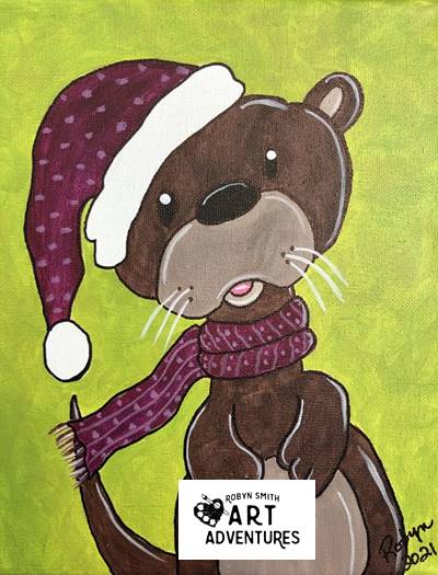 Kids Art Kit - Winter Otter